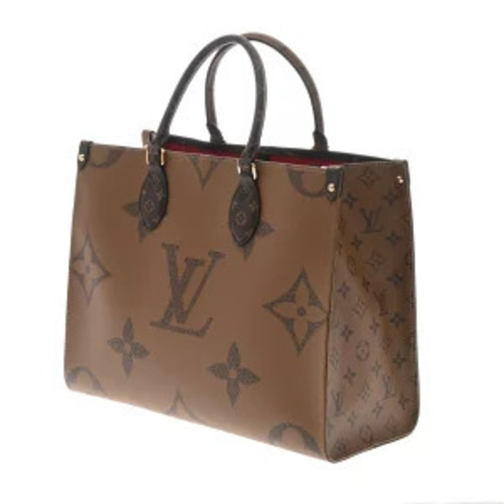 Louis Vuitton Tote Giant Bag OnTheGo Reverse Monogram Brown Canvas